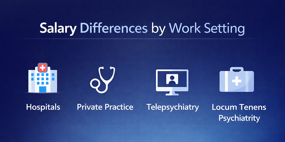Salary Differences by Work Setting